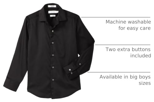 Image of Calvin Klein Boy's Sateen Shirt (Little Kids)