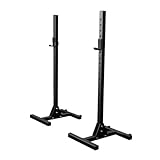  VIOK SPORT Rack de Sentadillas Portátil Estructura Resistente y Ajustable en Altura - Ruedas para Transportarlo – Entrenamientos de Fuerza en Cualquier Lugar