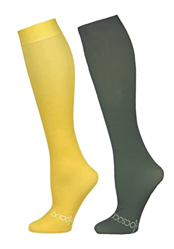 Medium Hunter Green & Gold Gift Set Socks