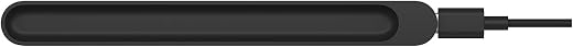 Microsoft Surface Slim Pen Charger With Cable - Matte Black, Charging Adapter, USB Type A, Black