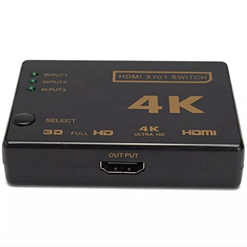Chaveador Comutador Hdmi Switch 3x1 Ultra HD 4K
