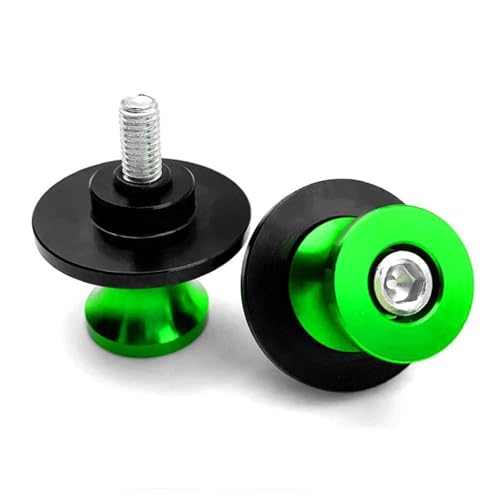 Bekuyu ​Frame Slider For Kawasaki For Ninja ZX4RR ZX-4RR 2023 For ZX 4RR For NINJA Motorcycle Swingarm Spools Rear Stand Screws Sliders(Green)