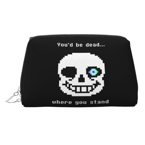 化粧ポーチ アンダーテール サンズ レディース メイクポーチ 化粧バッグ メンズ トラベルポーチ レザー 小物入れ かわいい おしゃれ 可愛い 化粧品収納 大容量 防水 多機能 旅行 持ち運び便利