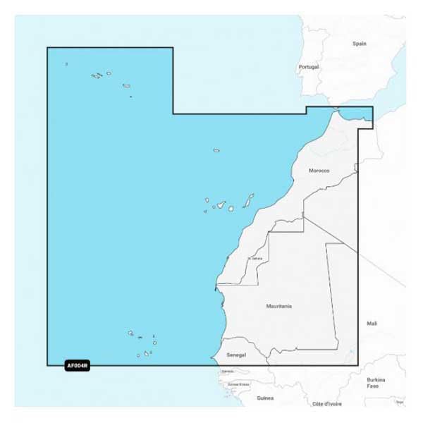 AF004R Carte GPS Marine Canaries Norte de África NAAF004R