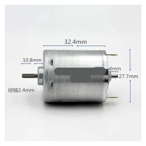 Moteur à courant continu RK-365S-14175 double axe 6V micro motorisation