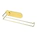 Produktbild N/F Mousyee Küchenrollen Halter, Wandrollenhalter, Küchenrollenhalter unter Schrank Wandmontage Selbstklebender Schmiedeeiserner Tissue Hanger Handtuchhalter für Küche Badezimmer Toilette (Gold)