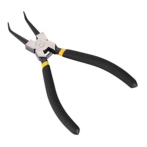 Goofit Snap Ring Plier Hand Tool 90 Degree Tip Grips Internal Bent Circlip Plier For Ring Remover Retaining #TOP4