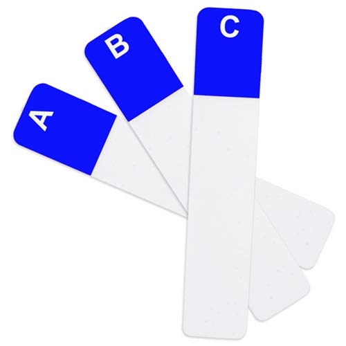 Name Badge Productions - 1 1/2 Inch x 7 5/8 Inch Premier Alpha Name Badge Dividers - Quickly and Easily Sort Badges - Ideal for Conferences, Trade
