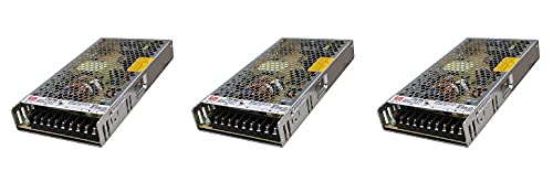 Mean Well LRS-200-12 Switching Power Supply, Single Output, 12V, 17A, 200W, 8.5" L x 4.5" W x 1.2" H (3)