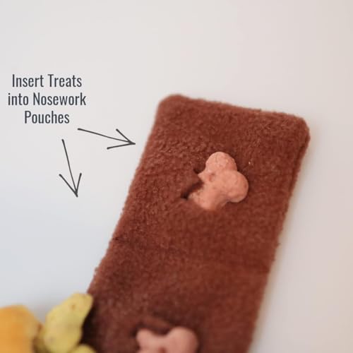 Pet London Nosework Cookie Dog Toy-Hide & Seek for treats, snuffle and encourage foraging for dogs, plush soft toy with crinkle sound - Image 2