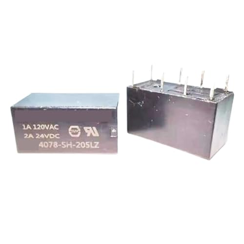 Relé 4078SH205LZ de 8 pines repuesto para placas impresas PCB miniatura pack de 10 unidades