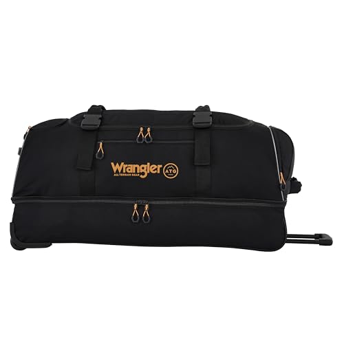 Image of ATG Compass Rolling Travel Duffel Bag, Rich Black, 36-Inch