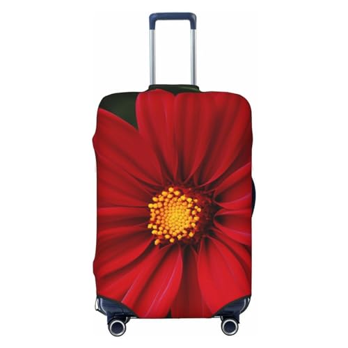 Housse de protection élastique pour valises XL fleurs rouge noir