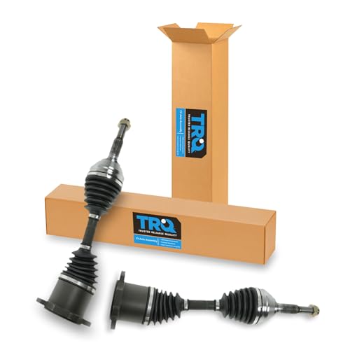 Image of TRQ Front Driver & Passenger Side CV Axle Assembly Set for 83-93 Chevrolet S10 94-96 S10 83-94 S10 Blazer 95-96 Blazer 83-90 GMC S15 83-91 S15 Jimmy 91-96 Sonoma 92-96 Jimmy 91-96 Oldsmobile Bravada