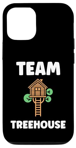 Nature tree house in minimalist trees simple team tree house �X�}�z�P�[�X iPhone 12/12 Pro �p