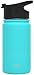 Simple Modern 14oz Water Bottle, Insulated Reusable Wide Mouth Stainless Steel Metal Flask with Flip Lid, Caribbean