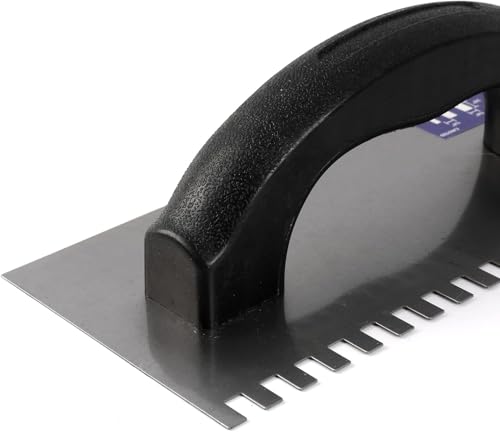 Image of SDMAX Notched trowel for easy and perfect level application of chemicals to tiles on walls and floors patra 6 MM (6 MM)