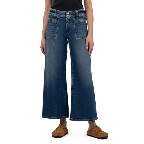 KUT from the Kloth Women's Meg High Rise Jeans with Patch Pockets