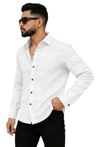 Image of Men's Solid Linen Cotton Shirt, Casual, Plain, Full Sleeve, Summer-Regular Fit, Stylish, Everyday Formal Wear