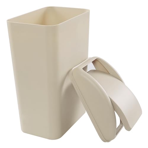 Caneca de Basura Plástica Slim 3.2 Gal Khaki 14L