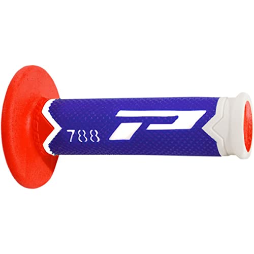 Manopole Mx 788-227 - Tripla Densità - Bianco/Blu/Rosso