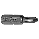 Apex 446_2X no.2 philips bit, 0.25 inch hex drive 100/Pk