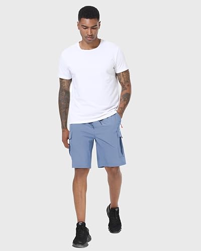 Image of Men's Cargo Shorts Quick Dry Lightweight Stretch Hiking Shorts for Men with 5 Pockets No Lining
