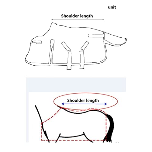 Manta para caballos impermeable de invierno contra la lluvia y la nieve 4