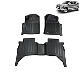 BMLIGUFF Car Floor Mats for Toyota HILUX Vigo 2005-2009 2010 2011 2012 2013 2014, Waterproof Anti-Slip Durable Rubber Floor Mats All-Weather Interior Protection Car Accessories