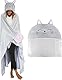 Shoppawhile Katze Decke mit Ärmeln und Kapuze Geschenke für Katzenliebhaber Kuscheldecke Flauschig Süße Blanket Hoodie Tragbare Decke Lustig Katzen Geschenke für Frauen Kinder zum Weihnachten