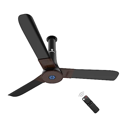 Image of atomberg Studio+ 1200mm BLDC Motor 5 Star Rated Ceiling Fans for Home with Remote Control (Earth Brown) Studio+ 150mm (sweep size) BLDC motor Energy Saving Exhaust Fan ()
