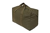 Heavy Duty HOPLITE Parachute Duffel Bag, Extra Large Multipurpose use, Tactical Canvas Cargo Bag with Snap-Closure Storm Flap for Military, Outdoor, Travel, Storage (Olive, Standard 24' x 15' x 13)