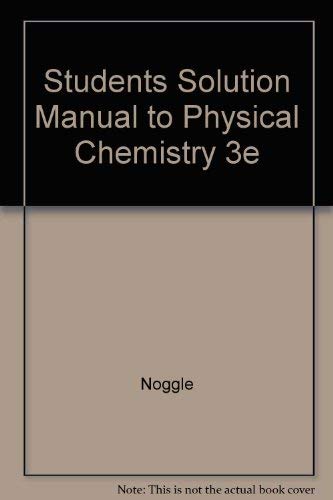 Joseph Noggle Amazon | Physical Chemistry | Noggle, Joseph H. | Chemistry