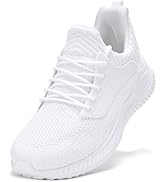 Akk Mens Wide Sneakers Walking Shoes - Slip on Tennis Shoes,Lightweight Breathable Comfortable Ru...