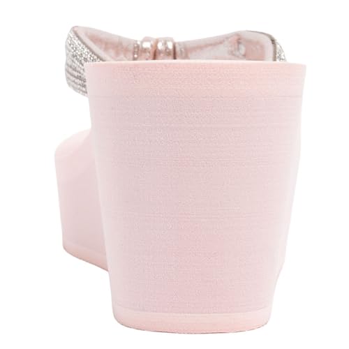 Image of Juicy Couture Women's Wedge Platform Flip Flops, Fashion Beach Sandals with Soft Footbed and Thong Style