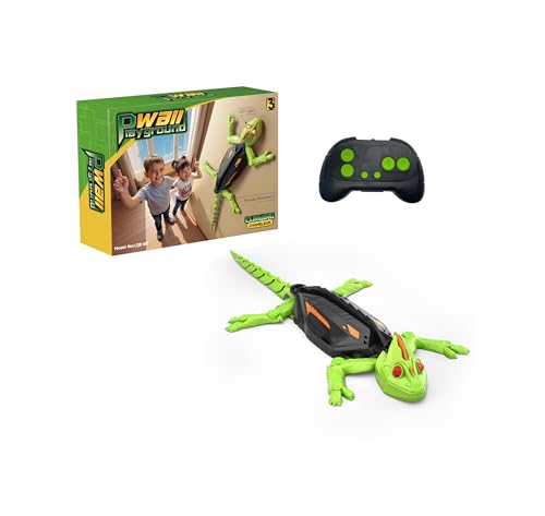 Wall Climbing Gecko RC Car Toy – Remote Control Robot Lizard for Kids, Anti-Gravity Wallcrawler with LED Eyes, Rechargeable Gecko Bot, Cool Birthday for Boys Girls Ages 3-8
