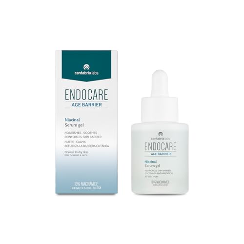 Cantabria Labs - Endocare Age Barrier Niacinal Serum Gel - 30 ml - Sérum Gel con 10% Niacinamida y ácido hialurónico en nanovesículas - Hidrata, Calma y Refuerza la Barrera Cutánea