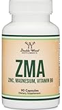 ZMA Supplement for Men and Women (Over 100% Daily Value of Zinc, Magnesium Aspartate, Vitamin B6) 501mg, 90 Capsules for Restfulness and Active Lifestyle Support by Double Wood Supplements