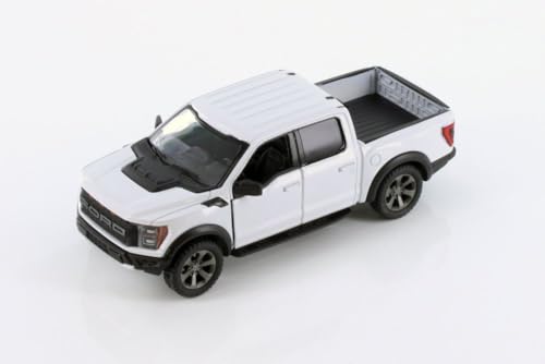 KiNSMART - 2022 Ford F-150 Raptor 5 1:46 Scale Die Cast Model Toy Truck (White)