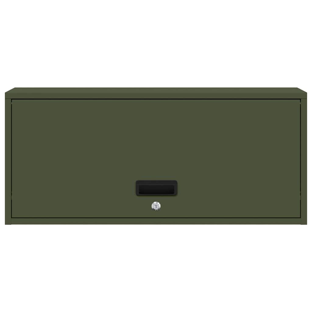 Armoire Murale De Garage Olivově Zelená 80 x 33 x 35 cm