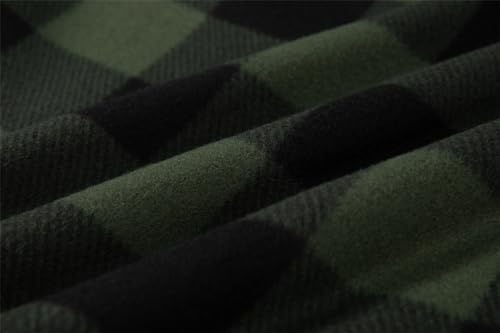 Image of Gary Com Heavy Thick Flannel Plaid Jacket Sherpa Fleece Lined Hoodies for Men Zip Up Winter Warm Coat Zipper Sweatshirt