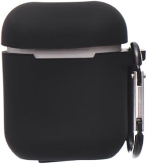 جراب حماية سيليكون لسماعات ايربودز يحتوي على حواف آمنة بتصميم بسيط وسهل التركيب لسماعات ايربودز 1/2 من جي باور - أسود