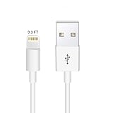 Apple Original Charger [Apple MFi Certified] Lightning to USB Cable Compatible iPhone Xs Max/Xr/Xs/X/8/7/6s/6plus/5s,iPad Pro/Air/Mini,iPod Touch(White 1M/3.3FT) Original Certified
