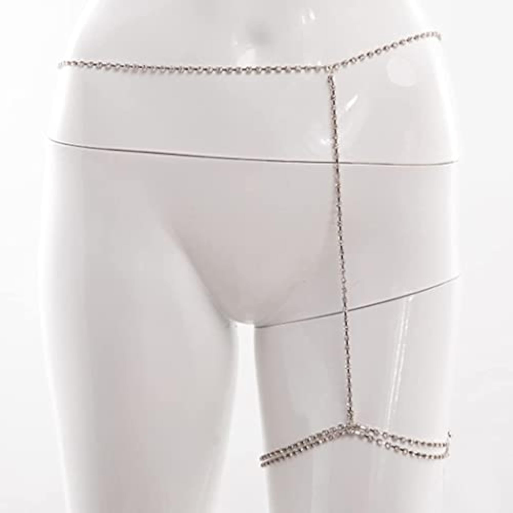 Women's Boho Crystal Rhinestone Layered Waist Chain Jewelry