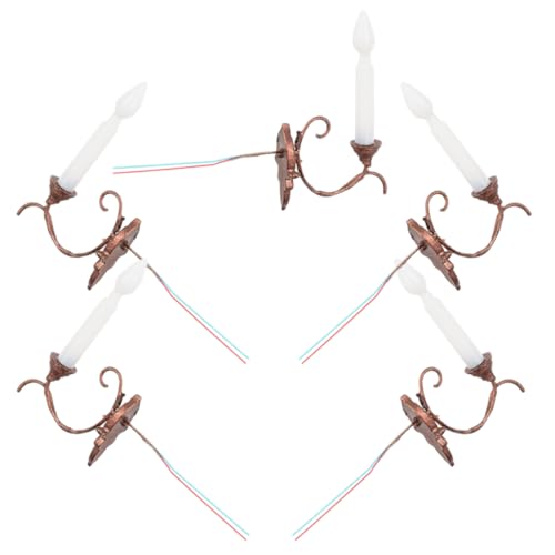 UPKOCH 5pcs Miniature Wall Lights Wall Lamp Models for Sand Table Decor Realistic Mini House Accessories for Craft Projects and Miniature Landscapes