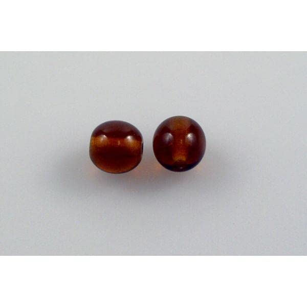 300pcs Round Pressed Beads 6 mm, Transparent Brown (10120), Bohemia Crystal Glass, Czechia 11119001 — image 1