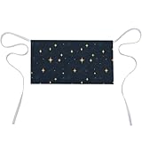 GVYGVY Grembiuli da server – Flash Star Sky Print impermeabile ad asciugatura rapida grembiule mezza vita per donne con 3 tasche, grembiule da cucina per parrucchieri baristi lavoro cottura barista