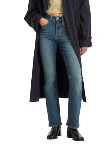 Levi's Women's 725 High Rise Bootcut Jeans (Standard and Plus), (New) Dark Indigo Worn in, 28 Short