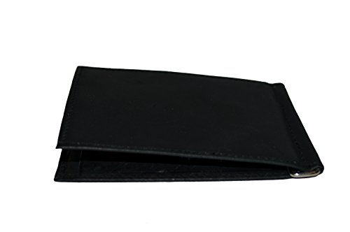 New Men's Genuine Leather Bifold Black Money Clip Wallet ID Credit Card Holder.3
