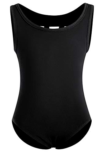 image for DANSHOW Girls' M Straps Leotards for Dance Ballet Kids Tank Sleeveless
